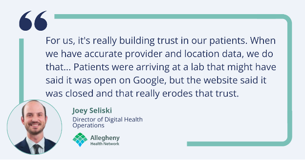 when provider data is accurate and unified across systems, the ripple effect is powerful