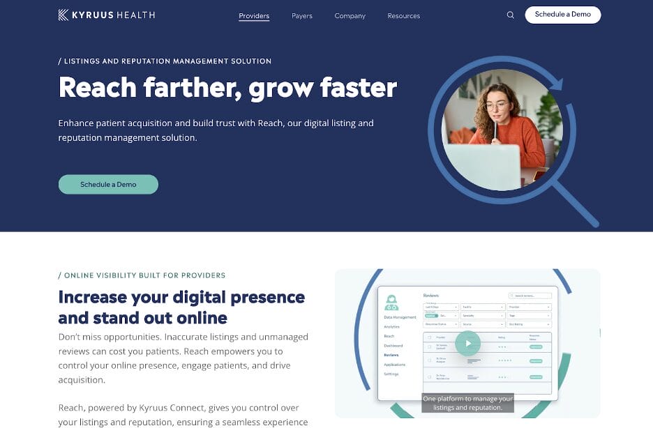 Kyruus Health listing management